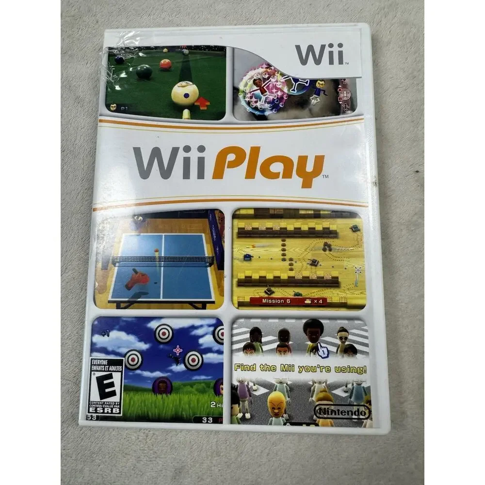 Wii Play Nintendo Wii 2007 Nintendo Mini Games Sports Pool Shooting Complete